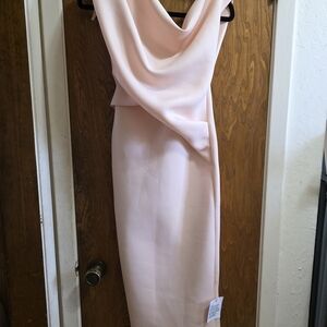 ASOS Soft Pink Asymmetrical Dress